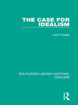 cover image of The Case for Idealism